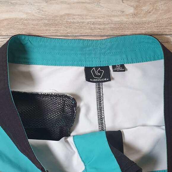 Board Shorts Burnside Men Floral Print Swim Trunks Waist Size 32 Surf Beach Pool - Picture 4 of 7